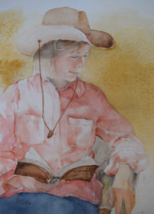 Diane Eide - Reader in Garden