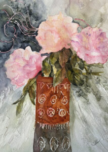 Simone Huskey - Pink Peonies